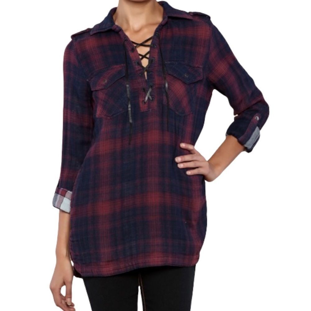 BLANKNYC Plaid Tunic 